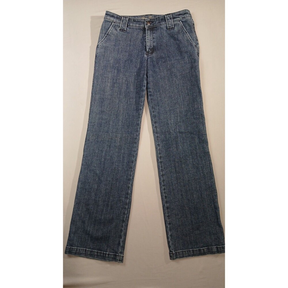 Tommy Bahama Straight Leg Jeans Womens 6 Medium Wash Mid Rise Trouser Pocket